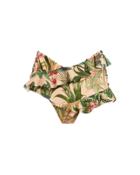 Patbo Paradise High Waisted Bikini Bottom Blush/green P