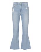 Sjyp Denim Sjyp Ribbon Crop Flare Jeans Denim P