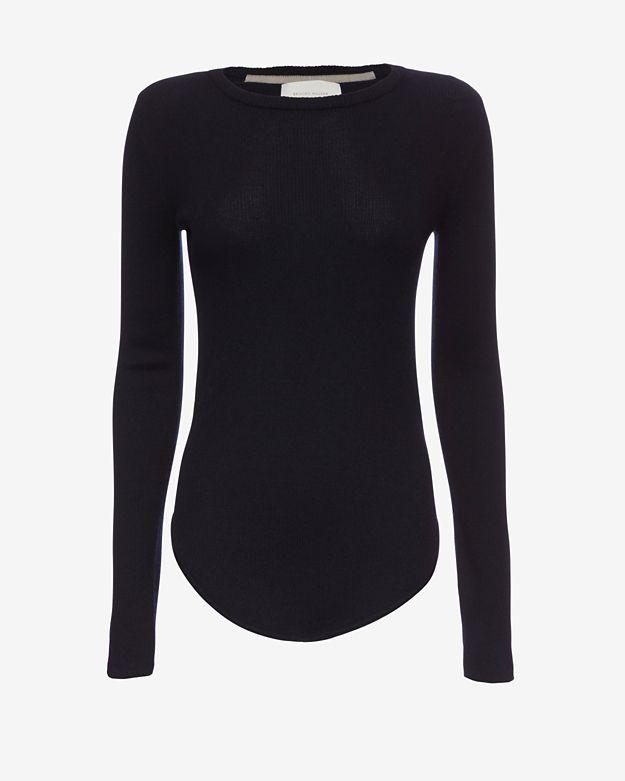 Brochu Walker Exclusive Ribbed Knit Pullover: Navy
