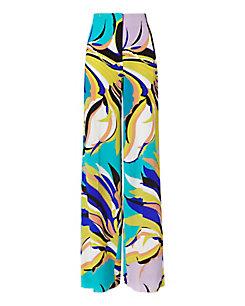 Emilio Pucci Silk Hibiscus Print Pants