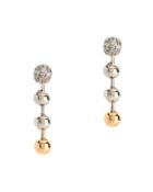 Eddie Borgo Short Ball Chain Drop Earrings Multi 1size