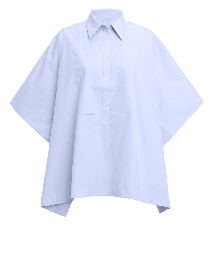 Victoria Victoria Beckham Victoria, Victoria Beckham Cape Oxford Blue Shirt Blue 1size