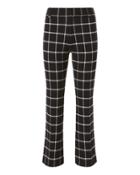 Derek Lam 10 Crosby Box Grid Crop Flare Trousers