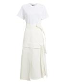 3.1 Phillip Lim Tie Front Midi Dress White/beige Zero