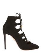 Aquazurra Aquazzura Flirt Lace-up Booties Black 36.5