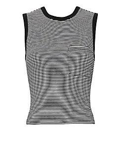 T By Alexander Wang Twisted Back Striped Tank