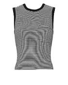 T By Alexander Wang Twisted Back Striped Tank
