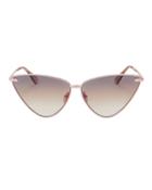 Le Specs Luxe Nero Cat Eye Rose Gold Sunglasses Rose 1size
