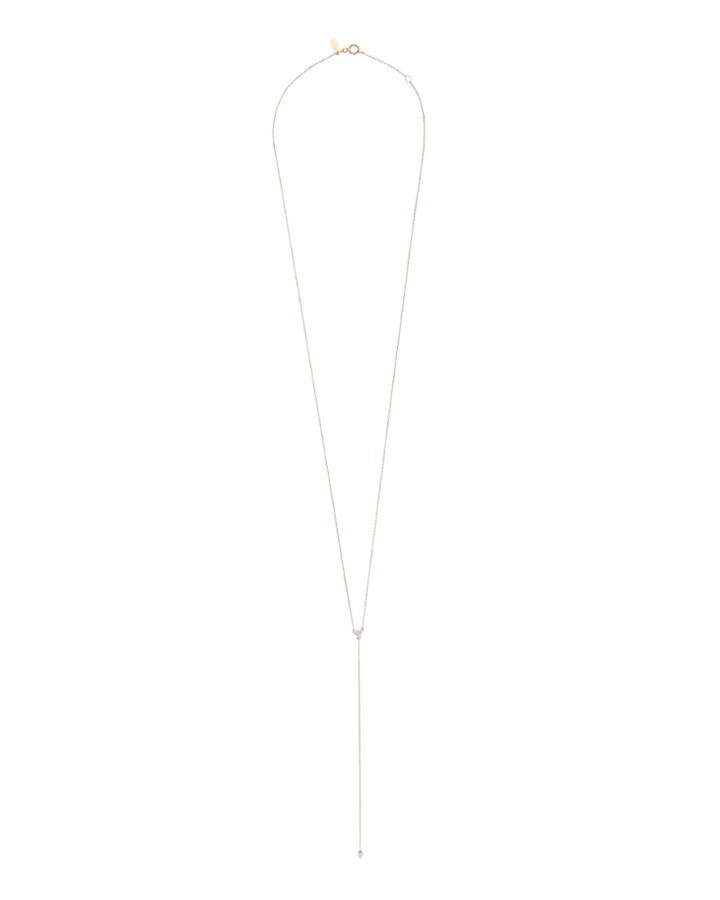 Adina Reyter Diamond Cluster Lariat Necklace Metallic 1size