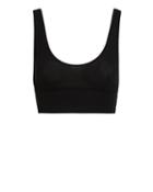 Only Hearts Feather Weight Rib Athletic Bralette Black M