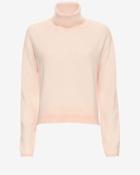 Derek Lam 10 Crosby Contrast Trim Turtleneck: Pink