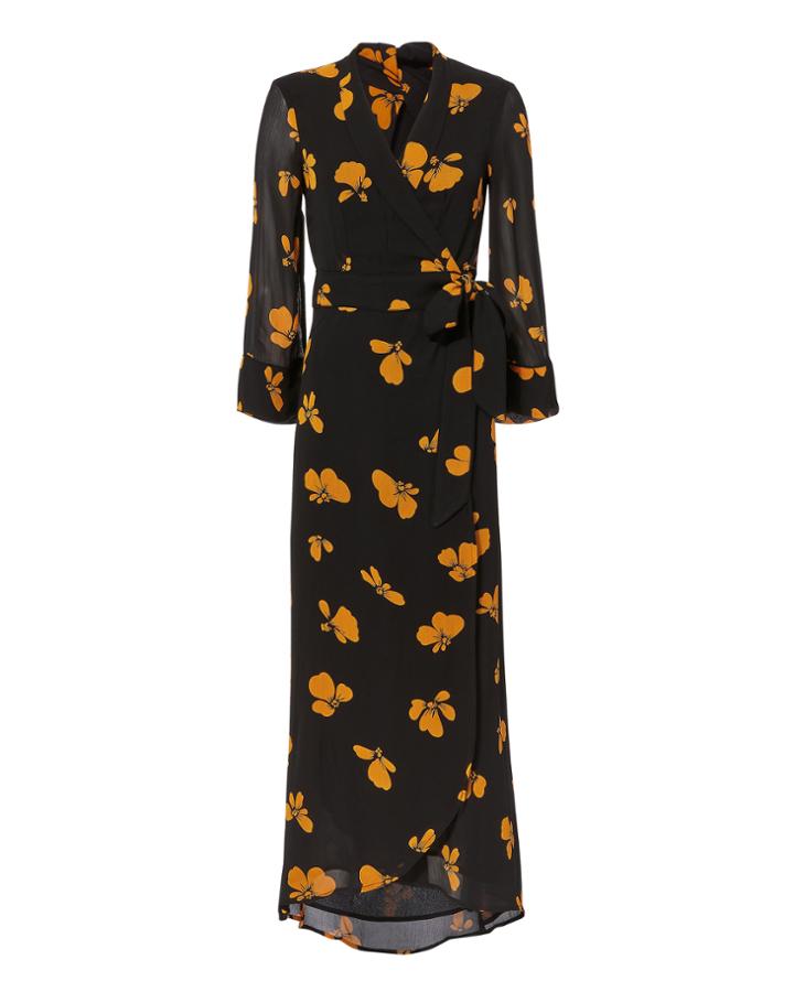 Ganni Fairfax Dress Black 34