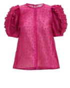 Ulla Johnson Aria Blouse Dark Pink 8
