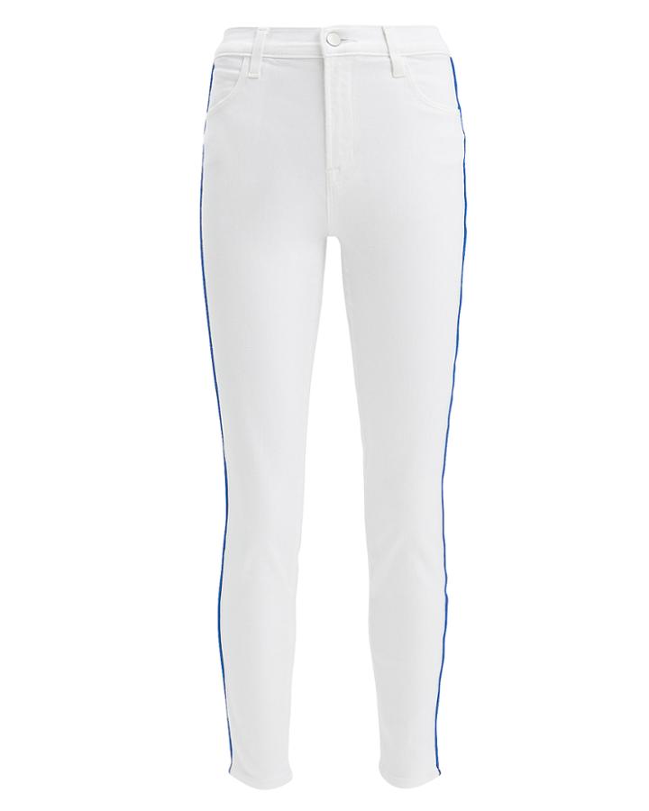 J Brand Alana High Rise Cropped Jean White Denim 27