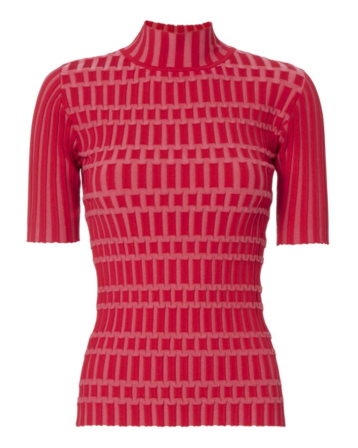 &quot;joseph Plaited Nylon Rib Tee&quot;
