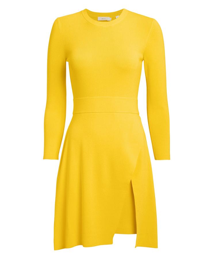 A.l.c. Hadley Knit Dress Lemon P