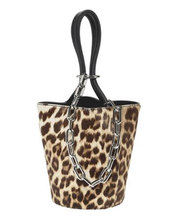 Alexander Wang Roxy Leopard Mini Bucket Bag Pat-trend 1size