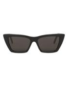 Saint Laurent Square Cat Eye Sunglasses Black 1size