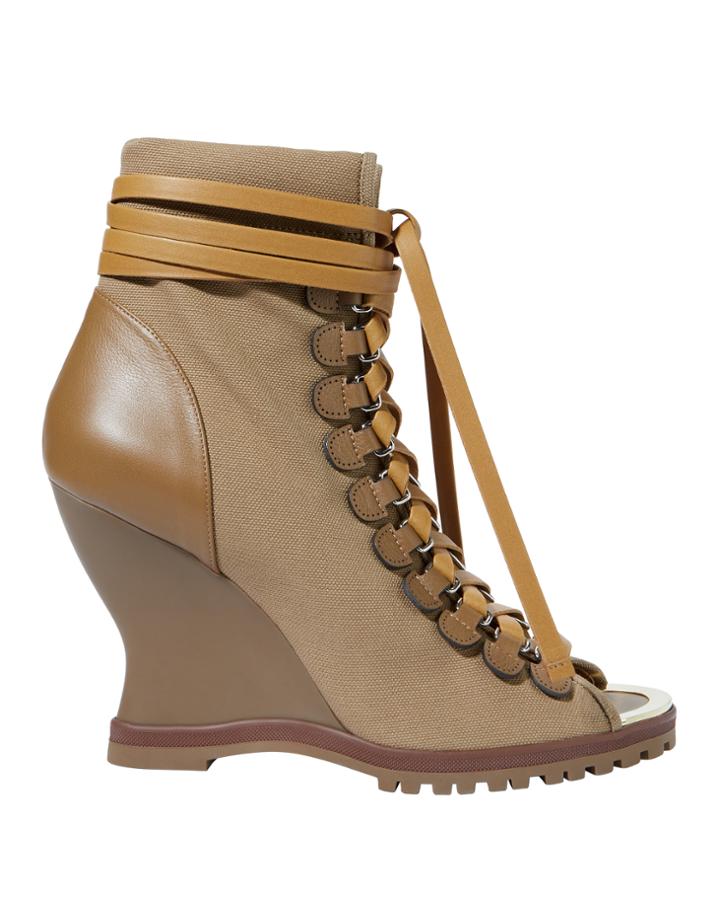 Chloe Chlo River Wedge Boots Brown 37