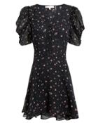 Love Shack Fancy Loveshackfancy Cora Mini Dress Black/floral S