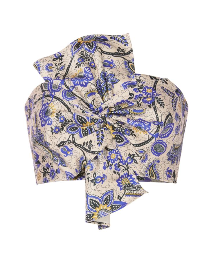Amur Audrey Printed Bow Bustier Pri-floral M