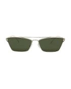 Oliver Peoples Evey Cat Eye Sunglasses Green/gold 1size