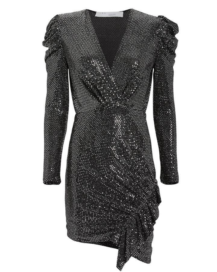 Iro Lou Lou Sequin Dress Black/sequins 34