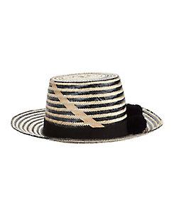 Yosuzi Serpent Diety Striped Pom-pom Hat