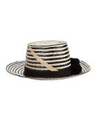 Yosuzi Serpent Diety Striped Pom-pom Hat
