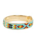 Mignonne Gavigan Petite Maya Bracelet Aqua/gold 1size