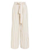 Rails Jess Striped Wide Leg Trousers Beige/stripe L