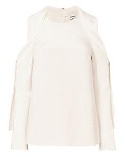 3.1 Phillip Lim Silk Cold Shoulder Top