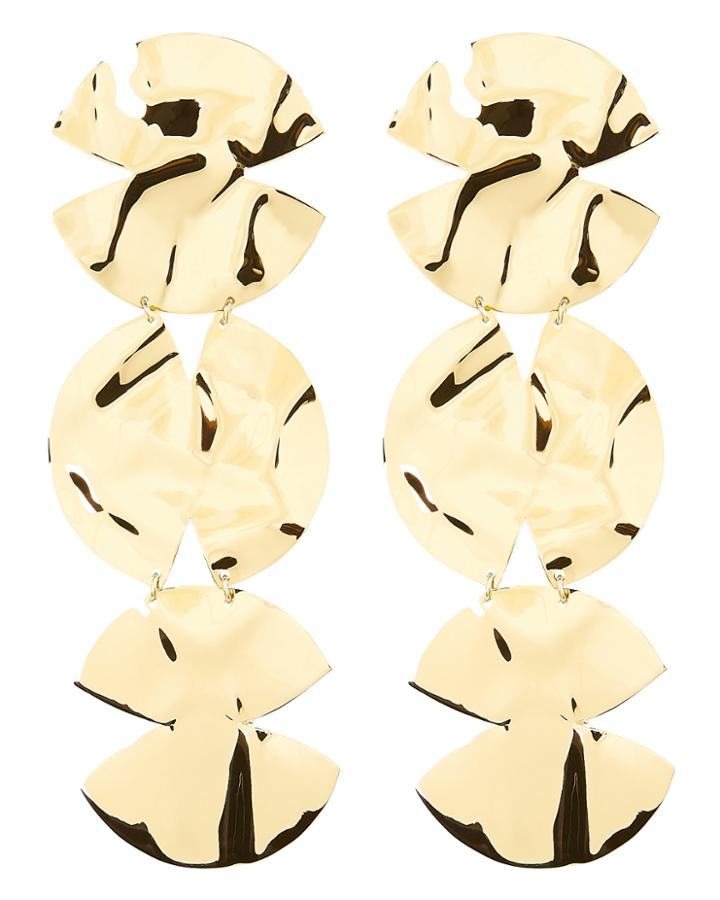 Anissa Kermiche Trio Architect Earrings Gold 1size