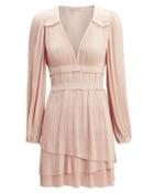 Ulla Johnson Corrine Pleated Mini Dress Blush 8