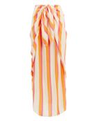 Coolchange Nuella Bora Striped Midi Skirt Yellow/pink/white Stripes P