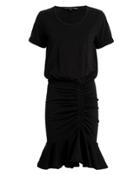 Veronica Beard Pima Black Ruched Dress Black P