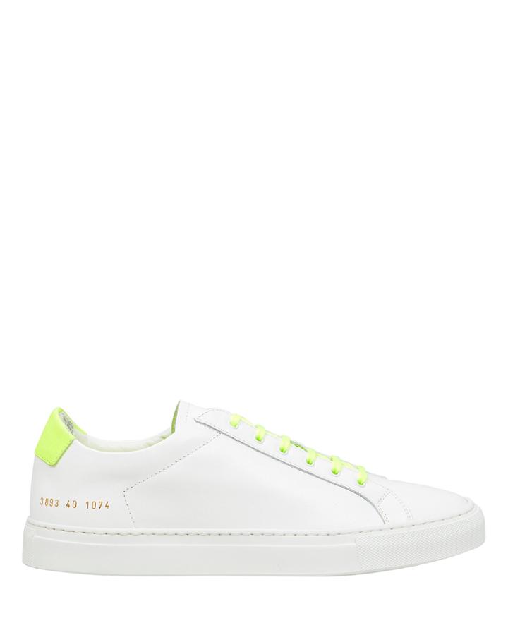 Common Projects Retro Low-top Sneakers Lime Green/white 39