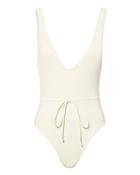 Solid & Striped The Michelle Tie One Piece Swimsuit White M