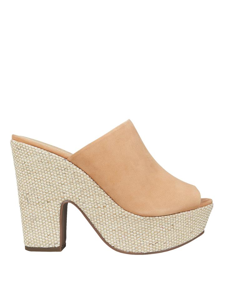 Schutz Dandara Platform Sandals Beige 10