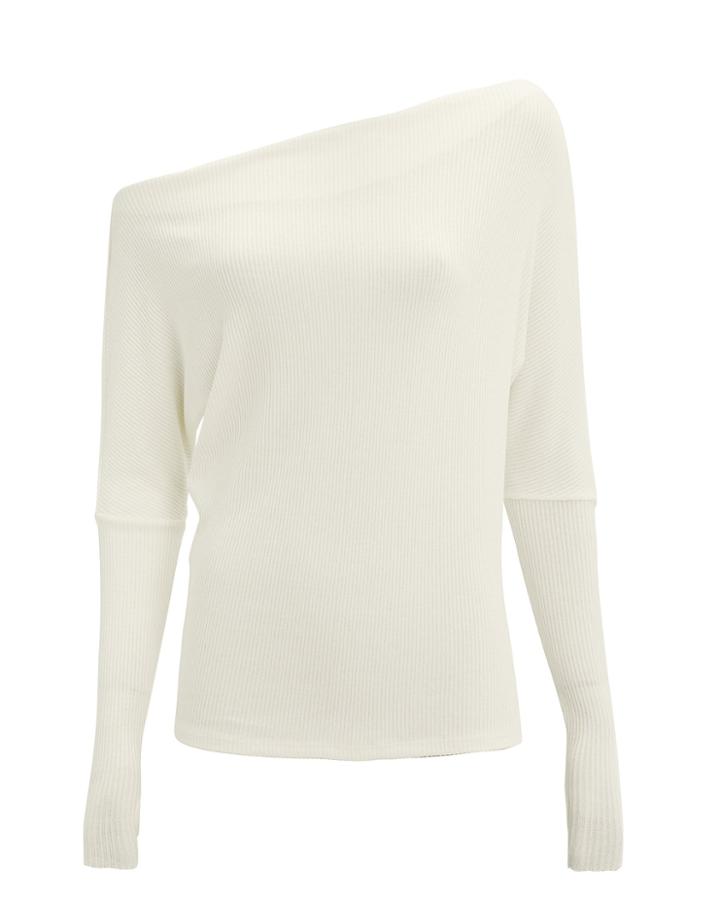 Enza Costa Off Shoulder Slouchy Top White M