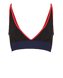Jonathan Simkhai Reversible Deep Cut Bikini Top