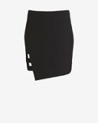Mason By Michelle Mason Banded Mini Skirt: Black