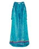 Poupette St Barth Dalia Scuba Blue Sleeveless Tunic