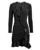 Veronica Beard Odessa Ruffle Mini Dress Black 2
