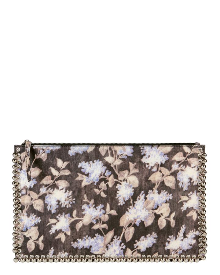 Zimmermann Lavender Floral Clutch