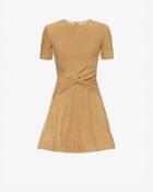 Lover Lando Front Knot Suede Dress