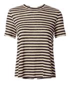 A.l.c. Alber Lace-up Back Striped Tee