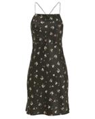 Re/done 90s Short Slip Dress Black/floral L