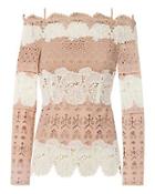 Yigal Azrouel Lace Off-the-shoulder Top