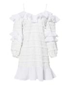 Alexis Calypso Ruffle Mini Dress White P